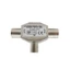 Bộ phân phối ăng-ten loại T / F NOTE1, Đầu nối đồng trục trên không Jack TV, Bộ chuyển đổi bộ chia ăng-ten TV 2 chiều Cắm TV / T Adapter Khớp nối đồng trục