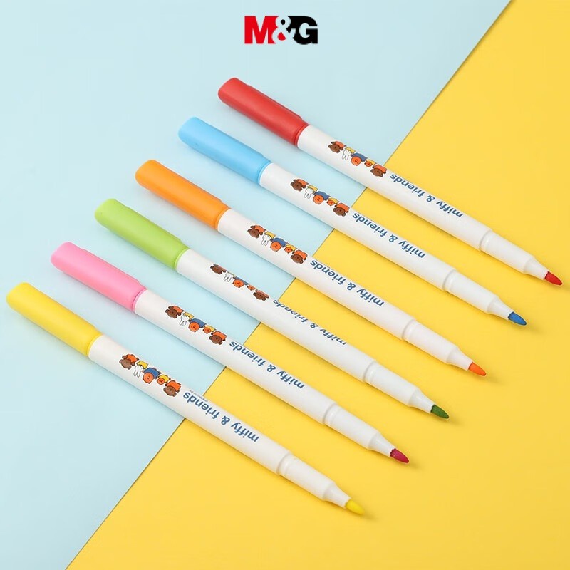 M&G Bút Lông Đánh Dấu Màu graffiti Vẽ Tranh diy Dễ Tẩy Xóa 8 / 12 Màu Dành Cho Học Sinh Trẻ Em