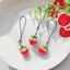 Mya Mô Phỏng Dâu Cà Chua Dây Nhỏ Nhân Tạo Trái Cây Charm Móc Khóa Mặt Dây Chuyền Dễ Thương Và Vui Vẻ Túi Mặt Dây Cho Trái Cây Lo