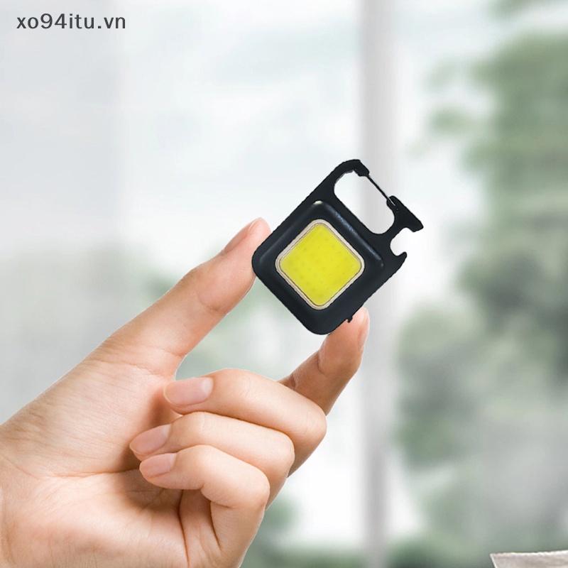 XOITU Đèn Pin LED Đèn Làm Việc Di Động Bỏ Túi Đèn Pin Móc Khóa USB Sạc Cho Cắm Trại Ngoài Trời Đèn Nhỏ VN