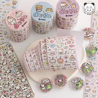 Sticker mini dạng cuộn trang trí toploader, đồ dùng cuộn 5M