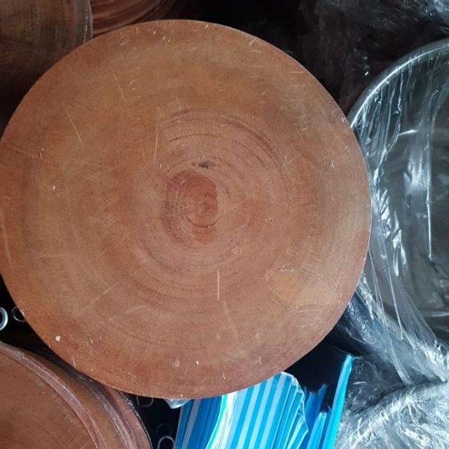 Thớt Gỗ Tự Nhiên 26cm Tròn, Dày, Có Móc Treo