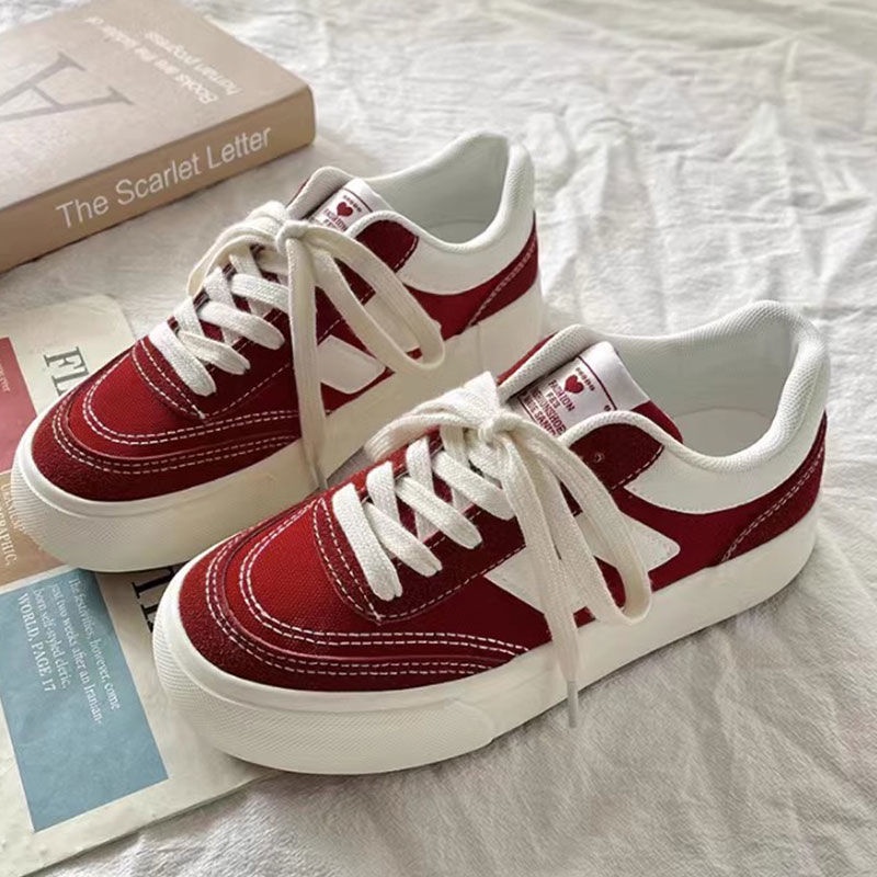 Giày Thể Thao canvas Đế Dày Thời Trang Nữ retro