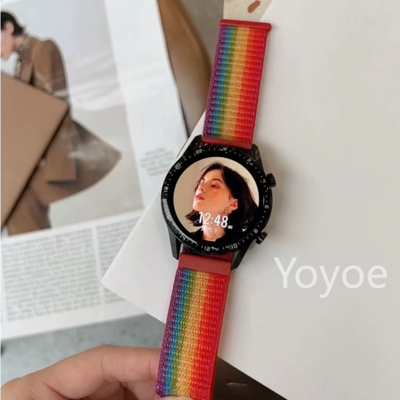 HUAWEI Dây Đeo nylon Cho Đồng Hồ Thông Minh samsung galaxy watch 6 4 classic 5 pro 45mm 47mm 43mm 44mm gt 2e 3 22mm 20mm