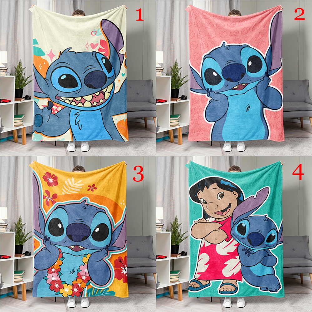 Hoạt Hình Chăn flannel In Hình stitch Và angela Đáng Yêu
