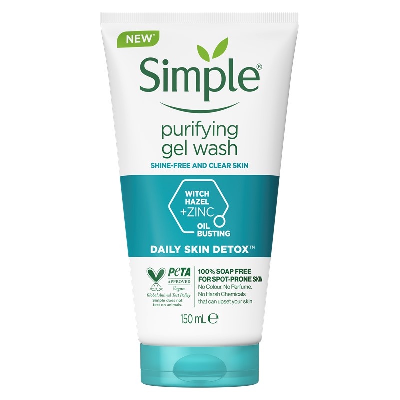 Ảnh Combo 2 Sữa Rửa Mặt Simple giúp kiềm dầu và ngừa mụn cho da dầu mụn 150ML - Xanh Dương 3