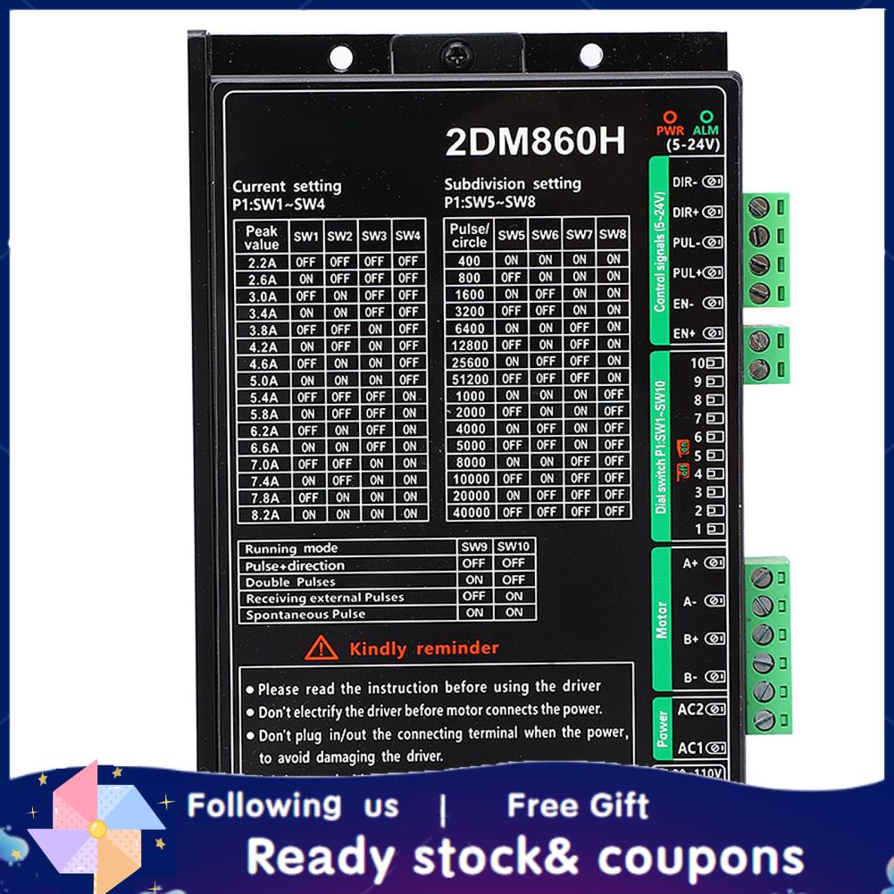 Xiyijia Stepper Controller AC20-110V DC20-160V Digital 2 Phase for 4 6 ...