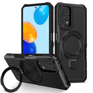 Dành cho Redmi Note 11 Pro / 11s / Note 14 Pro 5G Ốp điện thoại có giá đỡ vòng PC cứng Mặt sau TPU mềm Edge Bảo vệ chống rơi cấp độ quân sự Vỏ mỏng chống sốc