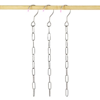 Dây xích inox treo móc quần áo, Móc treo quần áo đa năng 10 lỗ tiết kiệm diện tích - SUNND