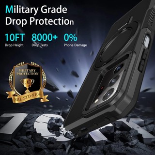 Dành Cho Samsung Note 20 Ultra 5G Ốp điện thoại Có Giá Đỡ Nhẫn PC Cứng Lưng Mềm TPU Edge Quân Sự Cấp Chống Rơi Chống Sốc Mỏng Bao