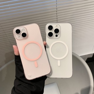 Dành Cho IPhone 15 ProMax 14 15 Plus 13 12 Pro Max Ốp Điện Thoại Không Khung Siêu Mỏng Có Bảo Vệ Ống Kính Matte Bán Trong Suốt Nhựa Hút Từ Tính Vỏ Điện Thoại T09