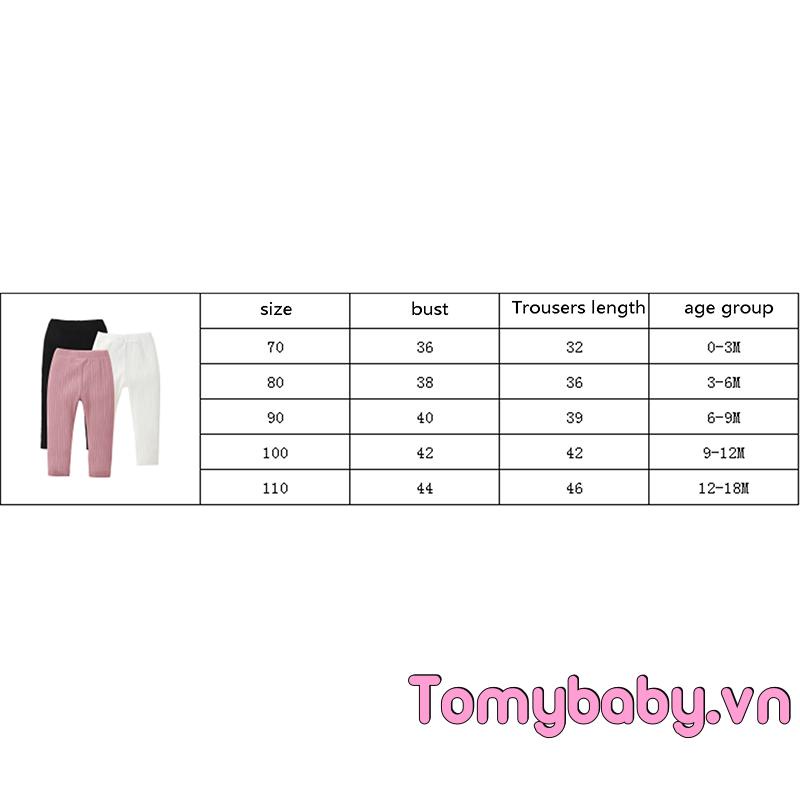 Quần Legging Lưng Thun Màu Trơn Đơn Giản Thời Trang Xuân Thu Cho Bé