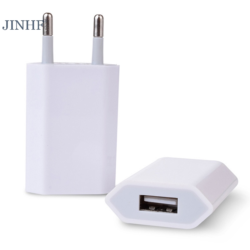 Jinhf Phích Cắm Sạc Điện Thoại usb ac Chuẩn Châu Âu Dùng Khi Đi Du Lịch