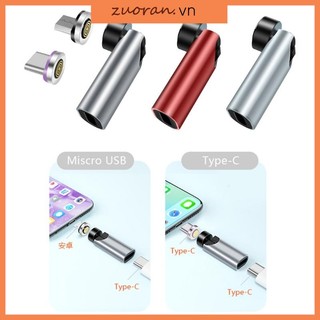 Đầu Chuyển Đổi Dữ Liệu micro usb type c Góc Xoay 540 Độ Có Nam Châm zuoo connec
