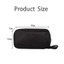 FAVORITEGOODS Túi trang điểm Mini màu đen, Túi lưu trữ Nylon thời trang dành cho nữ, Dây kéo Doule Túi đựng mỹ phẩm nhỏ du lịch hàng ngày