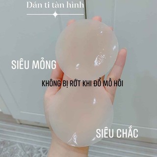 Set 2 Miếng Dán Ngực Nhiệt Tự Thân Silicon Siêu Mỏng Không Keo,Dán Ti Siêu Bám