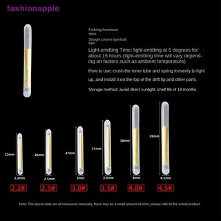 50 Que Phát Sáng Gắn Cần Câu Thời Trang 2.2-4.5mm