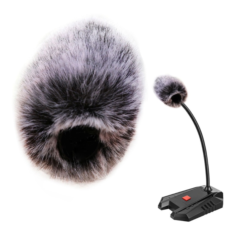[3C] Deadcat Slip on kính chắn gió Vỏ micro tích hợp cho micro cổ áo Mic ngoài trời Kính chắn gió lông thú