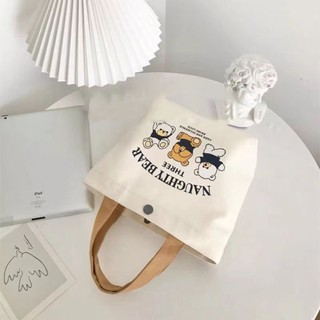 Túi xách Mini JOYFULLIFE, Túi Tote vải canvas đào, Túi lưu trữ dung lượng lớn hoạt hình dễ thương Dã ngoại