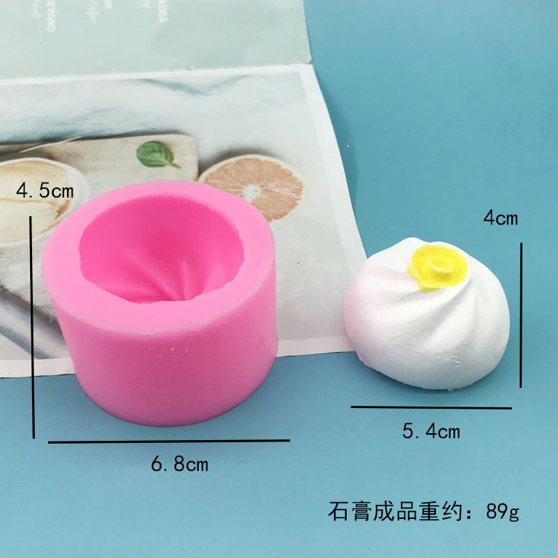 Khuôn Làm Bánh Bao / Nến Hấp 3d Bằng Silicone Diy