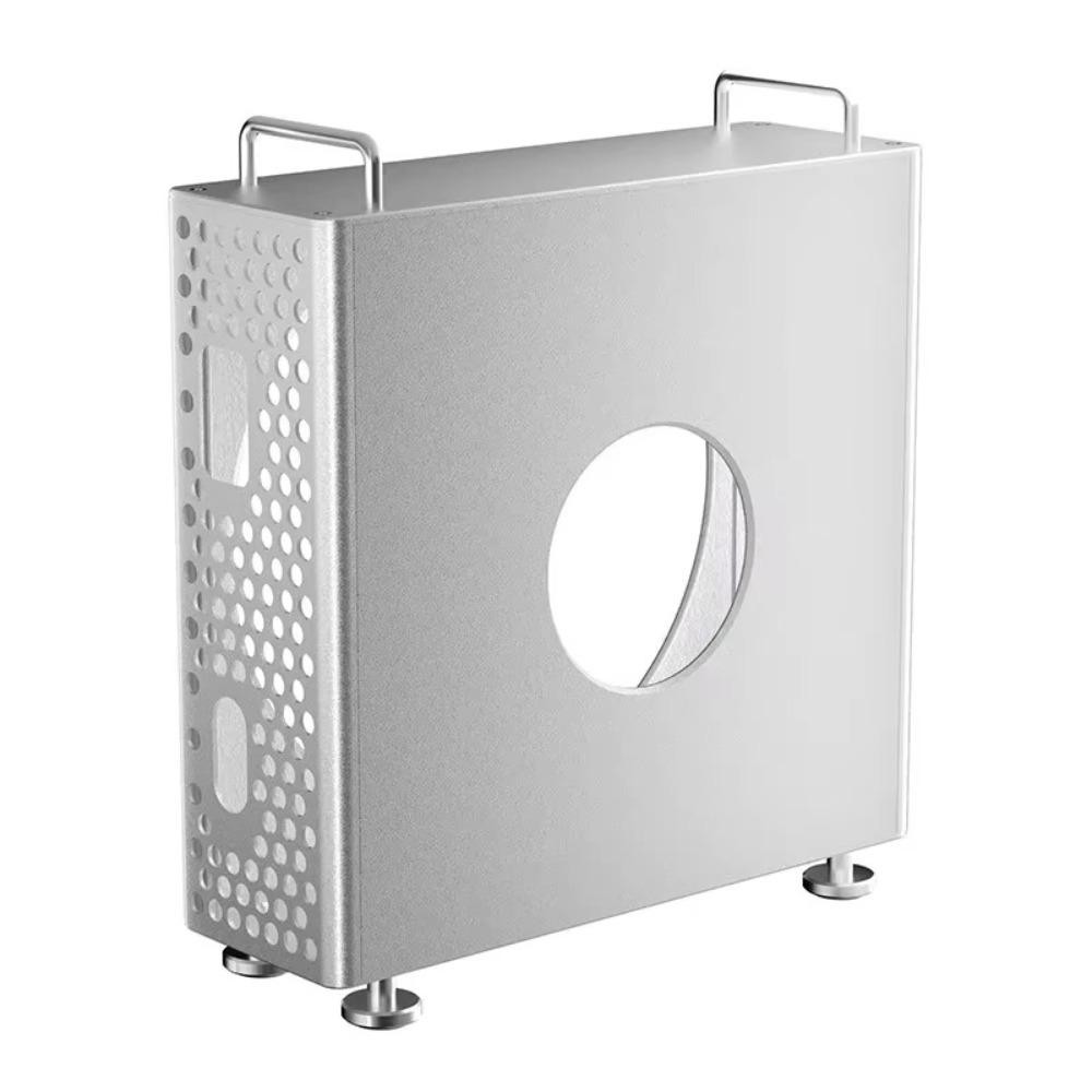 Máy tính PWSSEND, Vỏ bảo vệ chống bụi tản nhiệt, Thiết kế chống sốc 2in1 Hợp kim nhôm Giá đỡ khung gầm máy tính để bàn cho Mac Mini M4 / M4