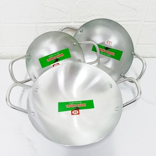 Chảo nhôm 2 quai lòng sâu – Loại dày cao cấp – Size 16–30 – Trường An VN