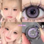 （-0°-4.50°）🌈ZM 🌈/Set 2 Kính Áp Tròng Màu tím/đen/xám thời trang contact lens hợp lệ 6 tháng 91