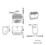 MOON PCIe 5 0 12VHPWR 16Pin 12 + 4Pin Đầu nối cáp nguồn Pin đầu cuối 16Pin 12 + 4Pin