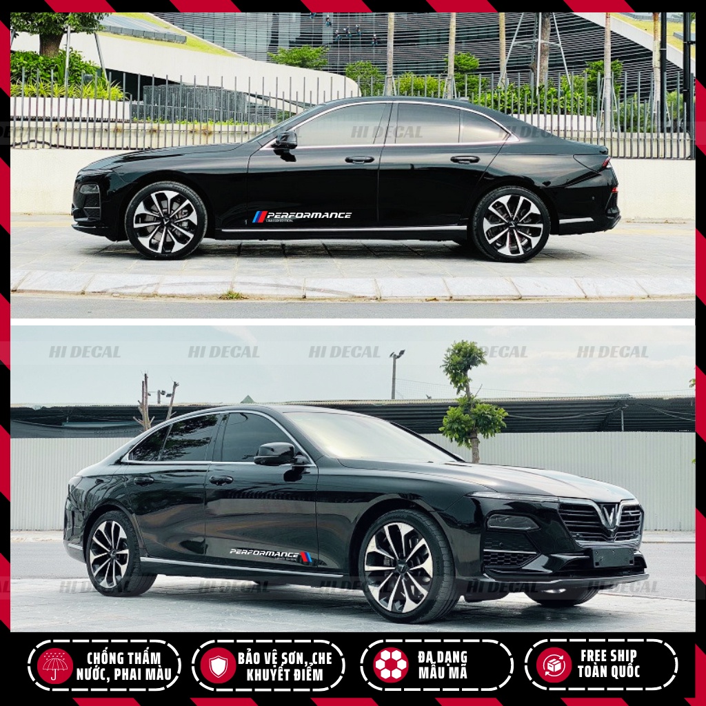 Tem Peformance dán xe ô tô | TDVT-001 | Decal dán ô tô cao cấp chống thấm nước, chống phai màu