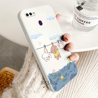 ốp lưng OPPO A5S A12 A7 F9 Ốp Điện Thoại tpu silicone Mềm Chống Rơi Vỡ In Hình Dễ Thương Kèm Dây Đeo Cho OPPO A5S A12 A7 F9
