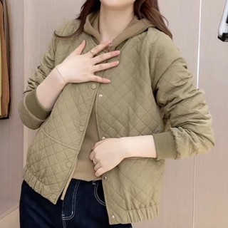 Áo Khoác cardigan cotton Dáng Ngắn Đính Kim Cương Thời Trang Mùa Thu 2023 Phong Cách Hàn Quốc Cho Nữ