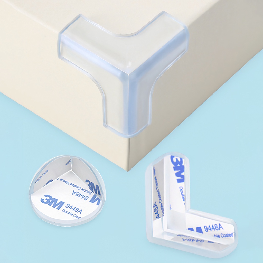 Miếng Bịt Góc Bàn Kính Bằng Silicon An Toàn Cho Bé