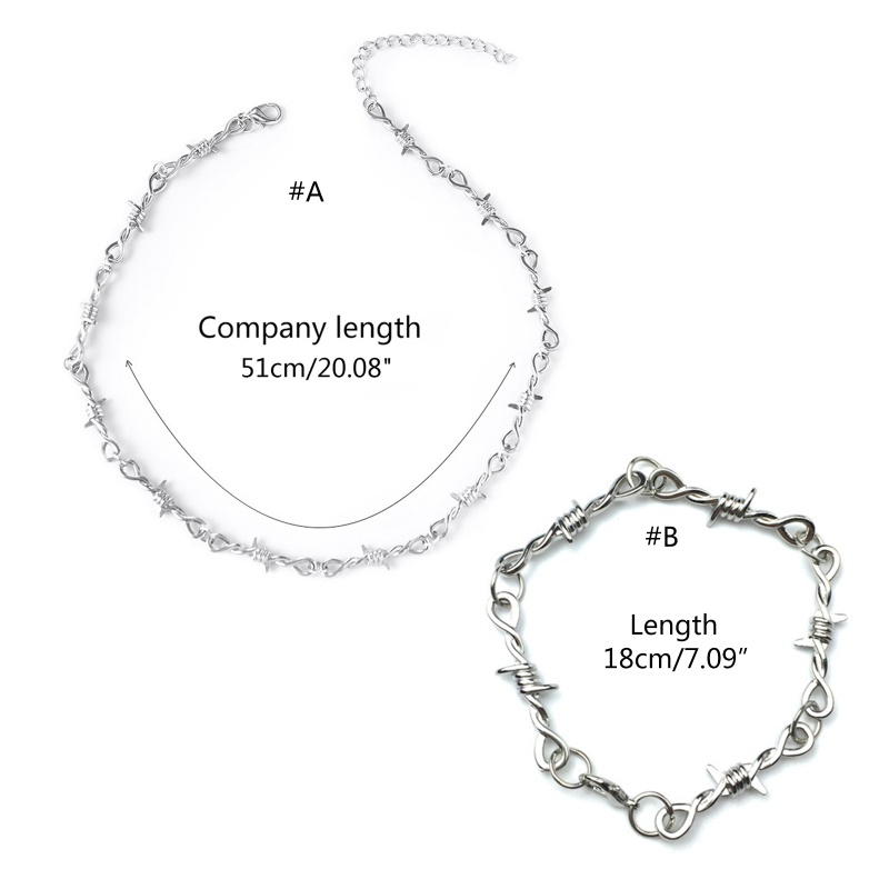 Chocker Punk YOI Dây Xích Thép Gai - Trang Sức Phong Cách Punk