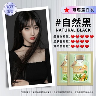 Bộ 10 Gói Kem Nhuộm Tóc Chiết Xuất Thực Vật Lâu Trôi Dễ Tẩy Rửa Hiệu TikTok 30ml