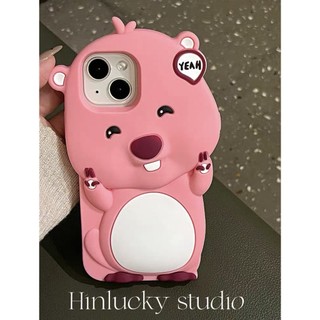 Dễ Thương Ốp Điện Thoại Silicon Mềm Chống Sốc Hình Bánh Quy Màu Hồng Cho iphone15 14 13 12 11 pro max ixr