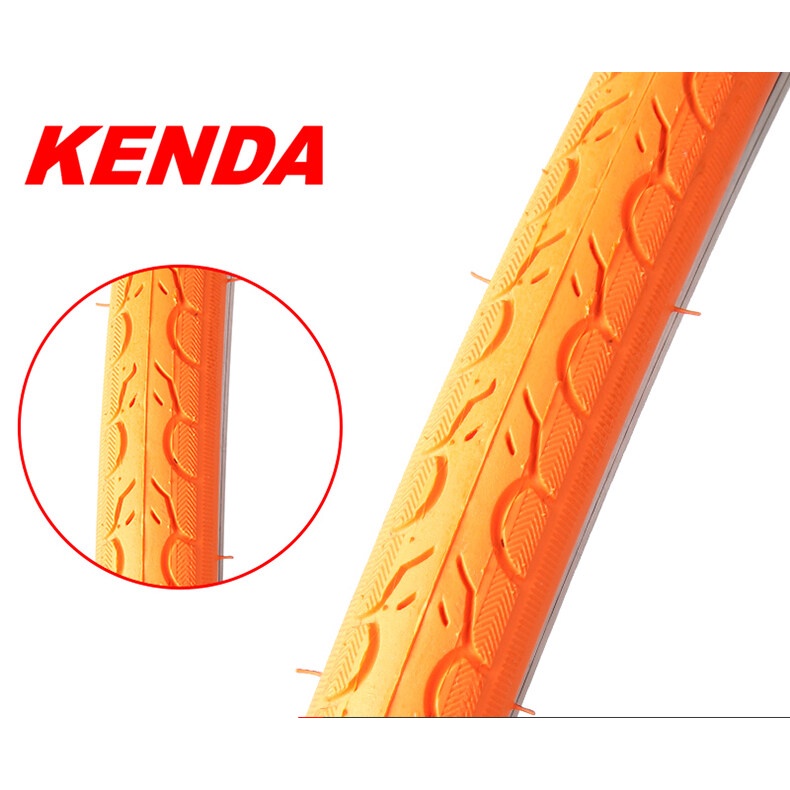 Kenda K193 màu lốp xe đạp 700c 700x28C bánh răng cố định lốp xe đạp đường trường 700C siêu nhẹ 550g lốp xe đạp chống trượt trắng đỏ cam xanh