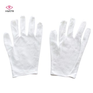 1 Đôi Găng Tay cotton Màu Trắng Thấm Hút Mồ Hôi Mới