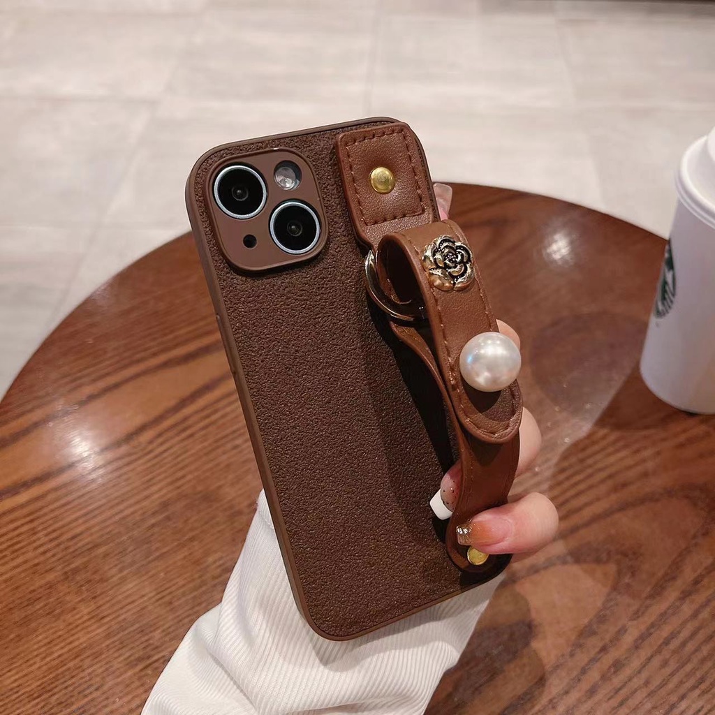 Dành cho iPhone 16 15 PRO MAX 14 13 12 11 PRO MAX 14 15 16 PLUS Thiết kế quy trình độc đáo sang trọng Vỏ thời trang Phong cách tối giản Vỏ điện thoại dây đeo cổ tay