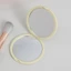 Gương trang điểm ZENZON, Gương cầm tay gấp di động, Gương bỏ túi dễ thương hai mặt Mini đơn giản dành cho nữ