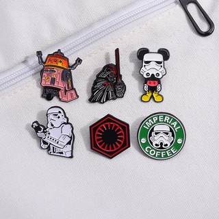 Huy Hiệu Cài Áo Kim Loại Họa Tiết Hoạt Hình star wars Phù Hợp Làm Quà Cho Bạn Bè