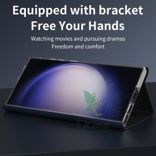 Bao Da Điện Thoại Nắp Lật Từ Tính Có Ngăn Đựng Bút Cho samsung galaxy s24 s23 s22 ultra plus s24 s23 s22 napa
