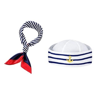 Neckerchief Carnaval và Mũ Đội Trường Phong Cách Hải Quân Thủy Thủ
