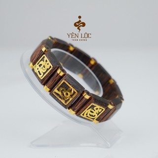 [BV] Lách Trầm Phúc Lộc Thọ Bảng Vuông - Trầm Hương Sánh Chìm -  Trầm Hương Yên Lộc - Tặng Hộp VIP
