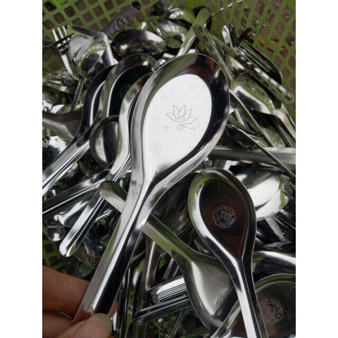 Thìa hoa sen INOX 304 loại đẹp dày dặn INOX 304 SIÊU RẺ [SHOP.MH]