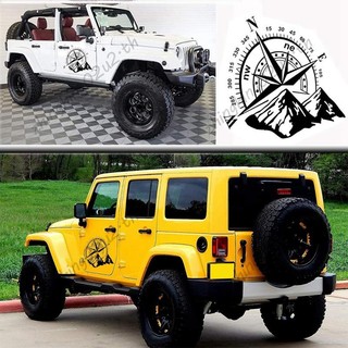 1 Chiếc Xe Địa Hình SUV Bên Thân Miếng Dán La Bàn Núi Đề Can Miếng Dán Cho SUV Địa Hình Jeep Chống Thấm Nước ford