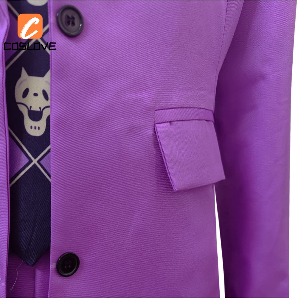 Bộ Trang Phục Cosplay Nhân Vật Yoshikage Kira Màu Tím Trong Jojo 'S Bizarre Adventure