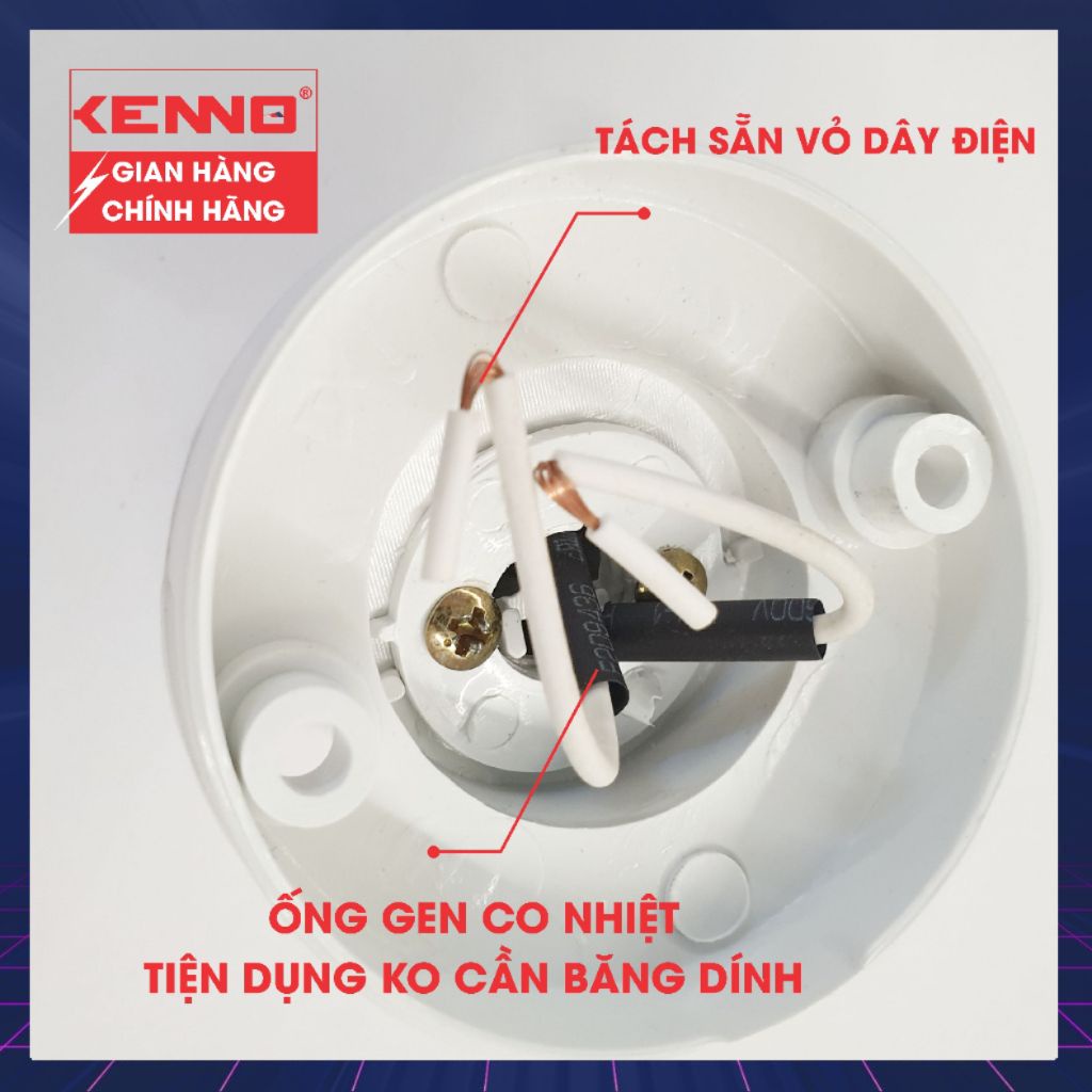 Đui Đèn Thông Minh 2 Chế Độ (Vát + Thẳng) Qled/Kenno gắn tường chuẩn E27
