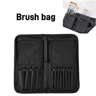 Túi đựng cọ trang điểm SAVORBOX, Túi đựng cọ sơn vị trí 15 lỗ bền bỉ, Bộ công cụ nghệ sĩ trang điểm dung tích lớn di động