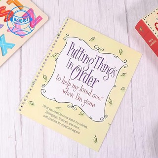 [tousandeoe4] Sổ tay kế hoạch cuộc sống Sổ tay kế hoạch cuối đời Đặt mọi thứ để giúp tình yêu của tôi khi tôi đi