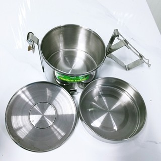 Cà men, cặp lồng inox 2,3,4 ngăn đường kính 12cm hộp đựng cơm inox gọn tiện lợi - Trường An VN